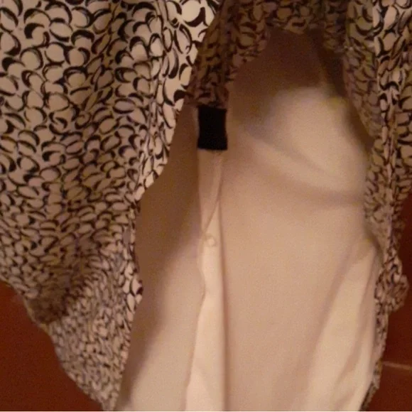 White House Black Market Black and White Halter Midi Sundress - Picture 12 of 12